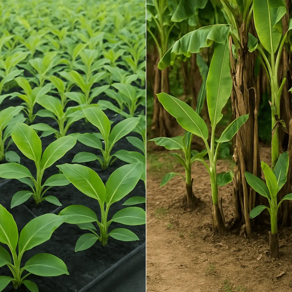 Tissue Culture Banana vs Suckers